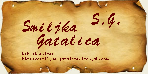 Smiljka Gatalica vizit kartica